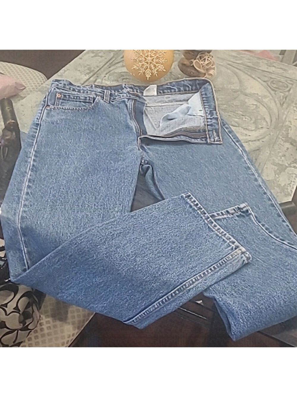LEVI'S 516 VINTAGE Baggy MEDIUM WASH JEANS LIKE NEW 34